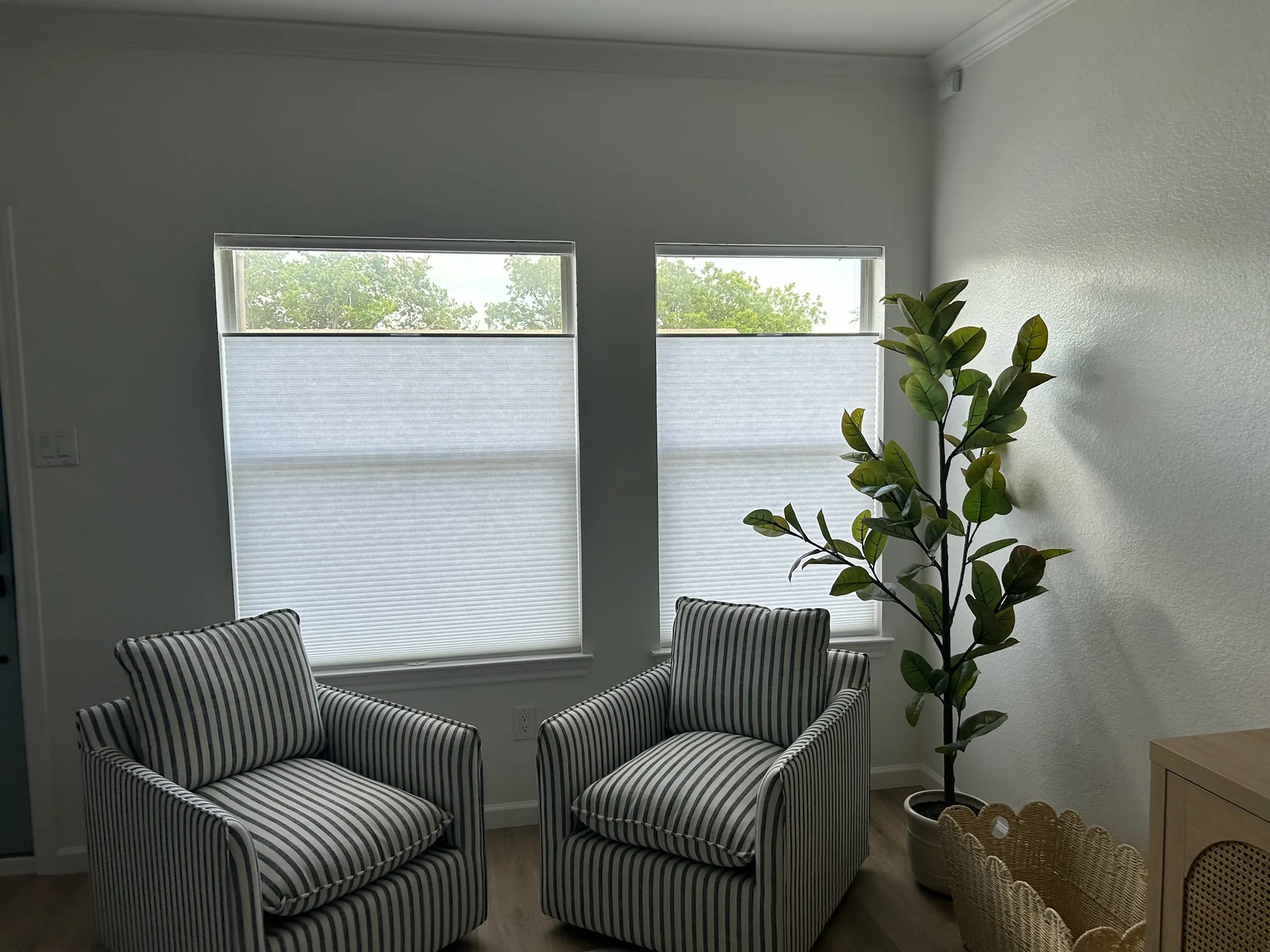 Honeycomb Shades installed in Plano, TX by Love Is Blinds