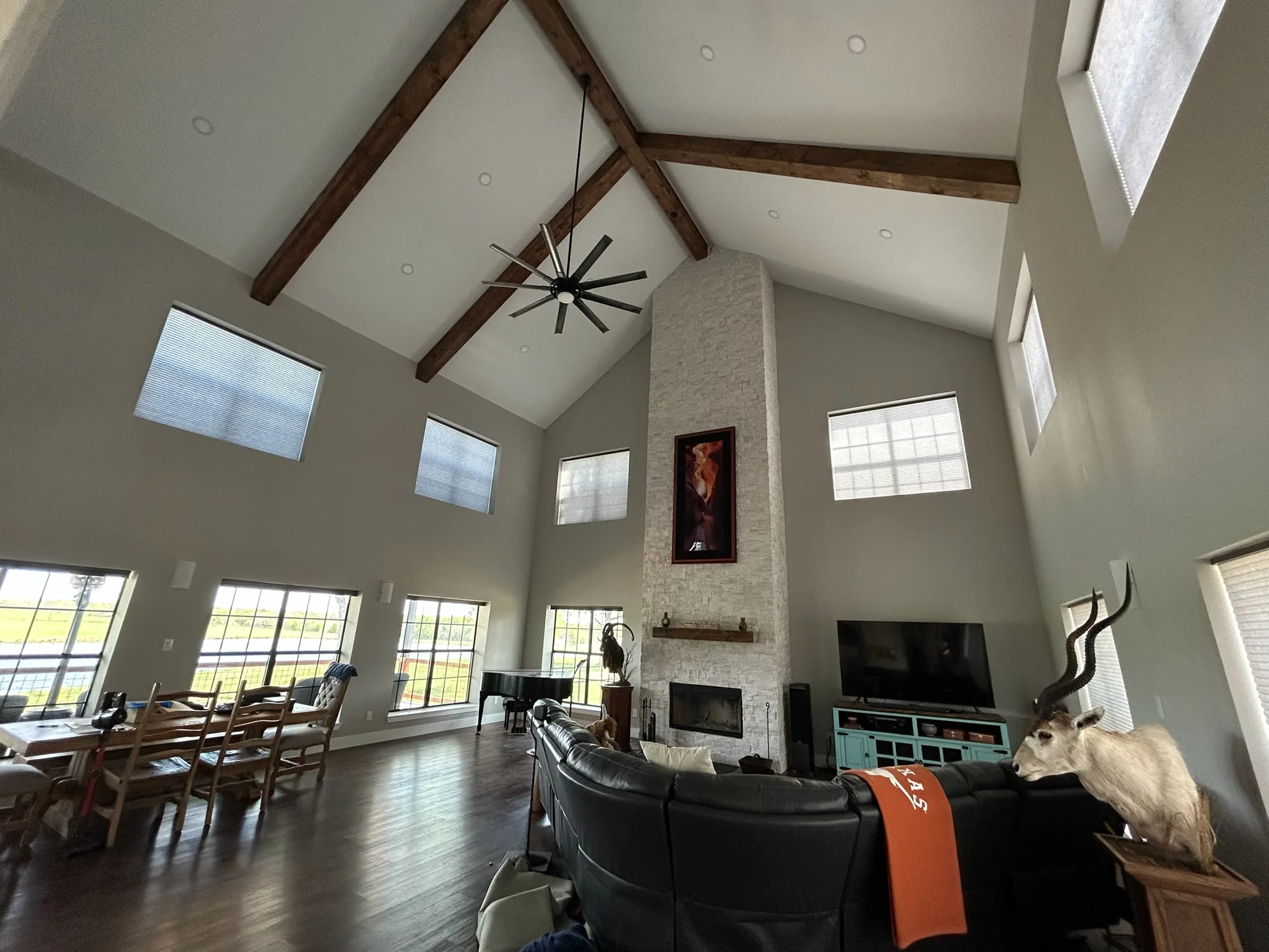Plantation shutters installed by Love Is Blinds in Denton, TX
